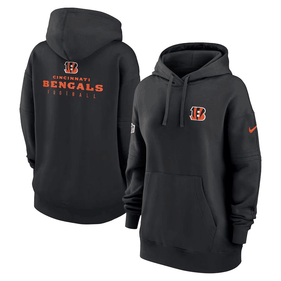 Women 2023 NFL Cincinnati Bengals black Sweatshirt style 1->seattle seahawks->NFL Jersey